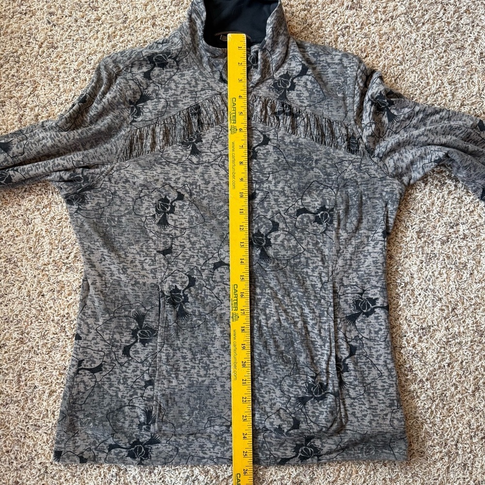 Merrell Opti-Wick Full Zip Light Jacket Sweatshirt Black Brown Grey Womens L - Picture 8 of 10